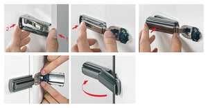 Häfele 329.08.290 Lapis - Cover Cap Set, for 110° Concealed Hinge, Plastic, chrome-plated, polished, cabinet side