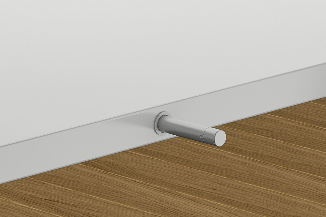 Häfele 372.91.470 Push-To-Open Door Catch, for Mounting in Drilled Hole, Ø 10 x 90 mm, Model: Type 1, ejection force 17–23 N, gray, similar to RAL 7035