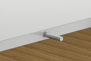 Häfele 372.91.470 Push-To-Open Door Catch, for Mounting in Drilled Hole, Ø 10 x 90 mm, Model: Type 1, ejection force 17–23 N, gray, similar to RAL 7035