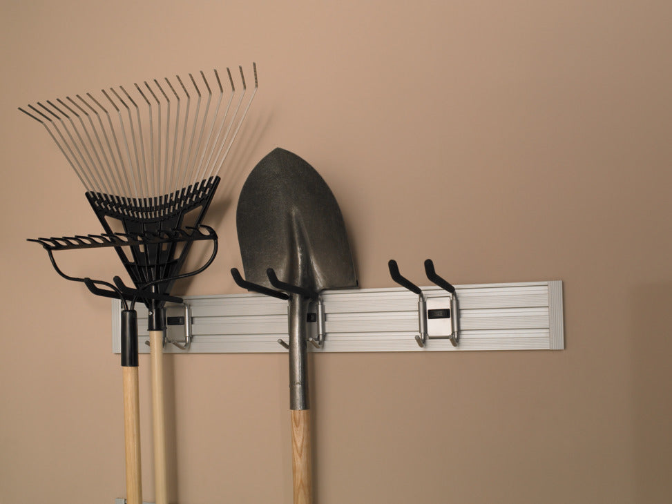 Häfele 792.02.200 TAG - Garden Tool Hook, Omni Track®, holds multiple long handle garden tools