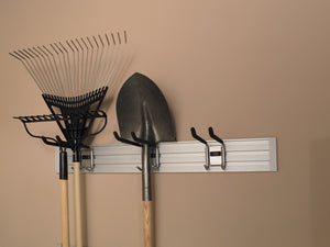Häfele 792.02.200 TAG - Garden Tool Hook, Omni Track®, holds multiple long handle garden tools