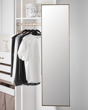 Häfele 805.73.422 TAG - Full Rotation Mirror, Synergy Elite, 47 3/8" Height, Black