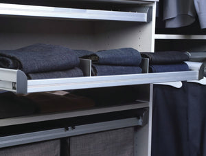 Häfele 807.77.903 TAG - Pull-Out Shelf, ENGAGE, Matte gold and beach fabric, 30"