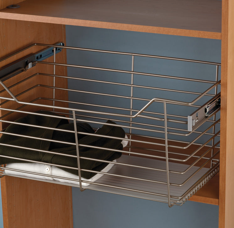 Häfele 547.98.463 Plastic Liner, for Wire Closet Basket with Full Extension Slides, For Basket Sizes: (W x D x H) 23" x 16" x 11" and 23" x 16" x 17"