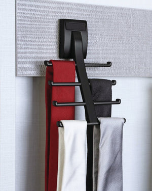 Häfele 807.69.000 TAG - Tie Hook, Synergy Elite Collection, Holds 8 ties, Matte aluminum