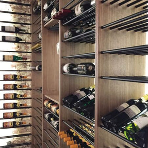 Häfele 521.99.332 Wine Storage Parallel Rods, 18 Rods, black, 27”