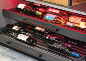 Häfele 521.99.332 Wine Storage Parallel Rods, 18 Rods, black, 27”