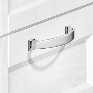 Häfele 103.30.105 Bow Pull, Arco, Zinc alloy, Stainless steel colored, hole spacing: 128 mm (5 1/16")