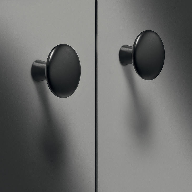 Häfele 155.02.240 Knob, Modern, Zinc alloy, Polished chrome plated, Ø30 mm (1 3/16")