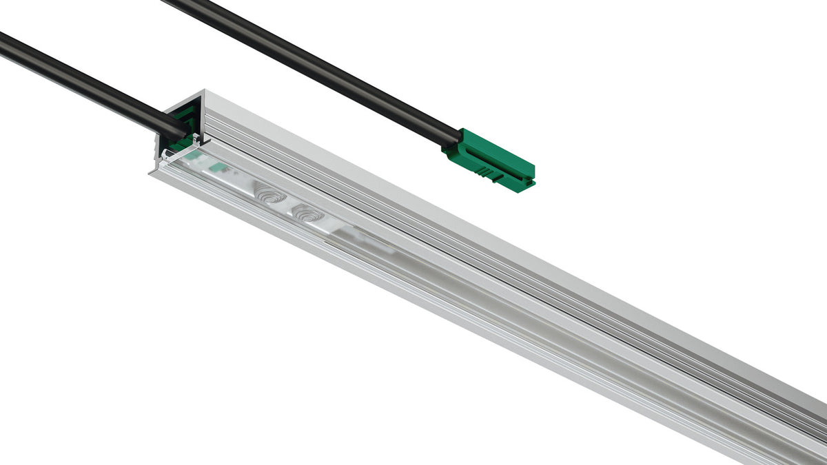 Häfele 833.89.291 Inline Profile Dimmer Switch, Modular, with Memory Function, for 1103/1105/2102/2103/2104 Profiles, Soft on/off switching and dimming, 24V, max. connected wattage 90W