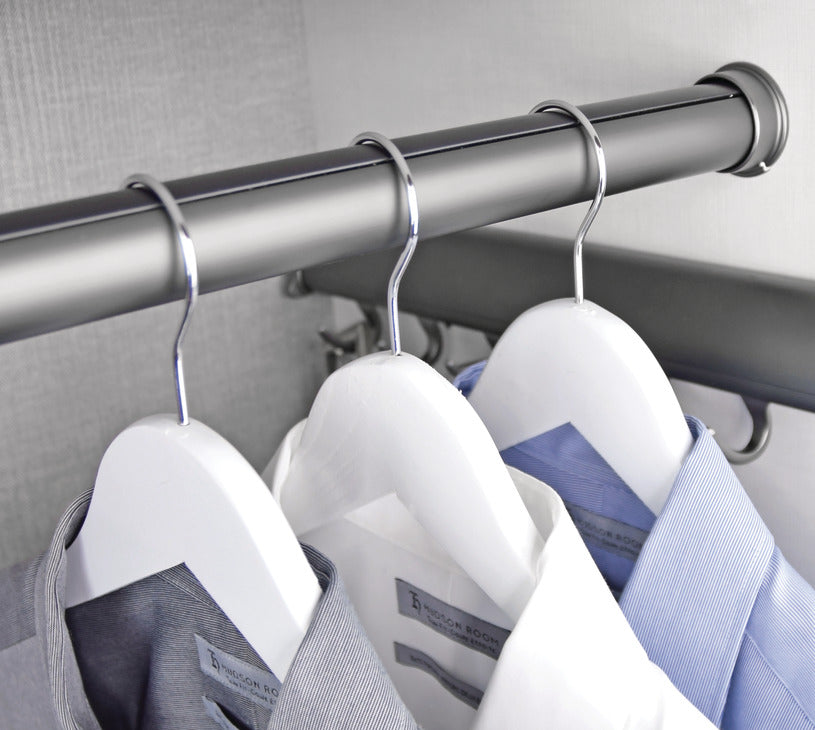 Häfele 801.43.341 TAG - Round Closet Rod, Synergy Elite Collection, Black, 92" length