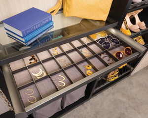 Häfele 807.77.283 TAG - Jewelry Organizer, ENGAGE, Slate, 30"