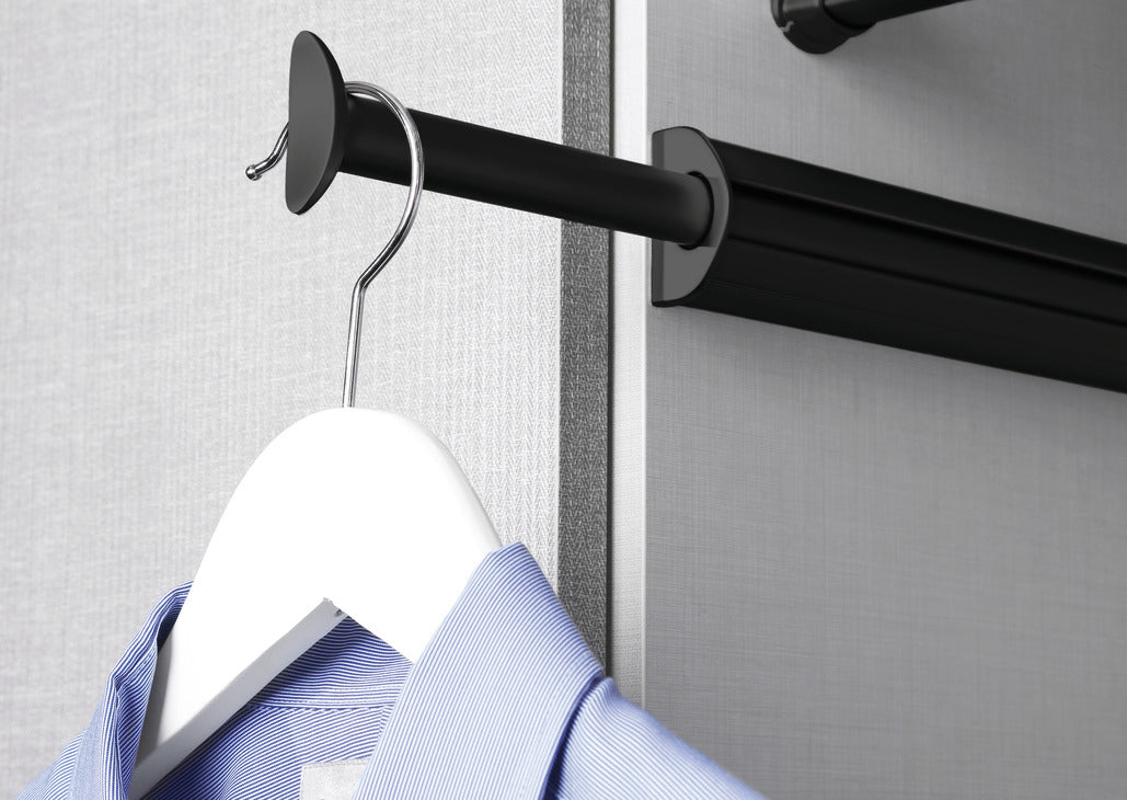 Häfele 808.71.303 TAG - Valet, Synergy Elite Collection, 14 1/8", For clothes hangers and hanging garment bags, Slate