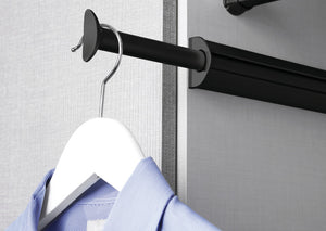Häfele 808.71.503 TAG - Valet, Synergy Elite Collection, 14 1/8", For clothes hangers and hanging garment bags, Black