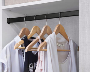 Häfele 801.78.395 TAG - Closet Rod with End Supports, Signature Collection, 47 15/16", slate