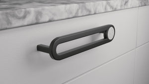Häfele 106.70.175 Pull, Miesto, Zinc, Matte black/marble