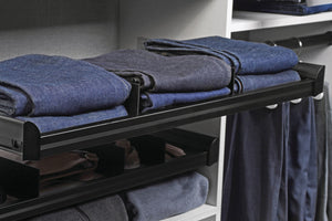 Häfele 807.77.699 TAG - Shelf Dividers with Clips, ENGAGE, Matte Aluminum