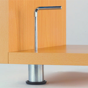 Häfele 637.19.221 Leveler, Offset Foot for Cabinets, height: 120mm - 140mm (4 3/4" - 5 1/2")