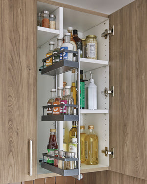 Häfele 543.34.959 Tray Set, for Spice Rack, Arena Plus, Anthracite, width 3"