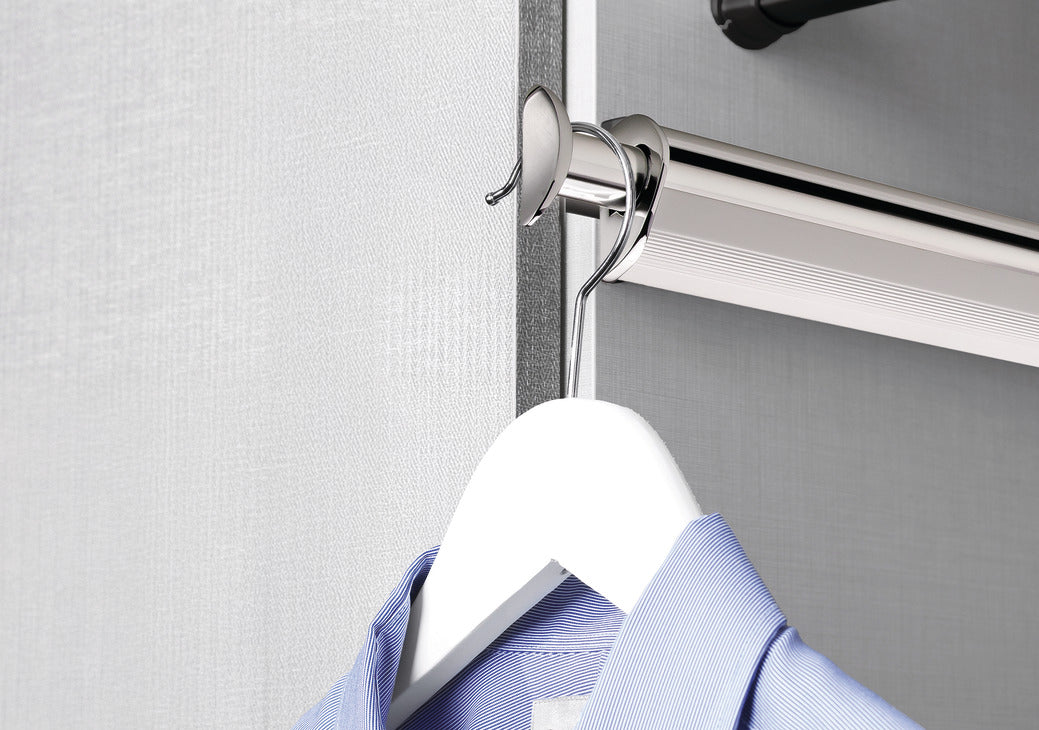 Häfele 808.71.003 TAG - Valet, Synergy Elite Collection, 14 1/8", For clothes hangers and hanging garment bags, matte gold