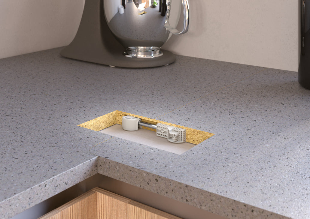 Häfele 262.96.231 Worktop Connector, QUICK TECH Bolt, Ø35