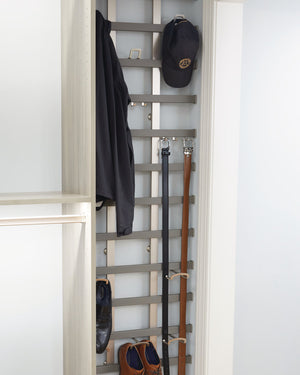 Häfele 807.71.630 TAG - Frame Kit, Dodeca Symphony Wall Mount System, Width: 13 1/2", black, pewter leather, anodized