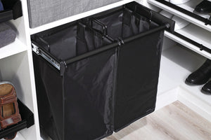 Häfele 805.58.446 TAG - Hamper, powder-coated aluminum, black, 18" width