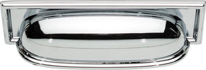 Atlas Homewares Campaign Rope Cup Pull 3 3/4 Inch (c-c) Polished Chrome
