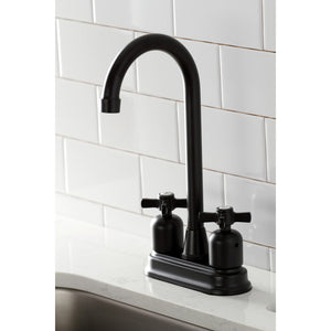 Kingston Brass KB8490ZX Millennium Bar Faucet, Matte Black