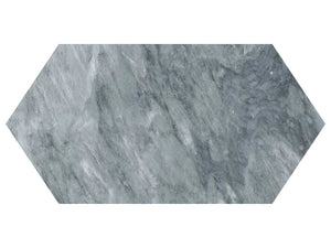 24 Inch Aqua Intenso Picket Brushed Marble Tile - 12