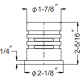 Hamat - 180-1195 GR - Contemporary Air Gap in Graphite