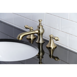Kingston Brass KC7063AL Vintage 8 in. Widespread Bathroom Faucet, Antique Brass
