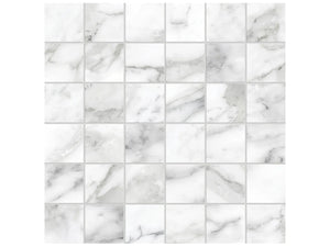 Anatolia Tile 2X2 La Marca Arabescato Honed 36 Piece Porcelain Mosaics. 1 Sheet = .96 Sf. 4501-0367-0 (68-468) Arabescato 2x2 Honed - premium natural stone mosaic tile from Anatolia Tile, available at PoshHaus showroom in Keene, NH