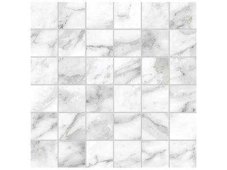 Anatolia Tile 2X2 La Marca Arabescato Honed 36 Piece Porcelain Mosaics. 1 Sheet = .96 Sf. 4501-0367-0 (68-468) Arabescato 2x2 Honed - premium natural stone mosaic tile from Anatolia Tile, available at PoshHaus showroom in Keene, NH