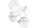 Anatolia Tile 6" Hexagon La Marca Arabescato Honed & Rectified Porcelain Mosaic - 1 Sheet = .797 - 4501-0331-0" Arabescato 6" Hexagon Honed - premium natural stone mosaic tile from Anatolia Tile, available at PoshHaus showroom in Keene, NH