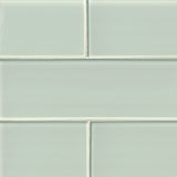 Arctic ice 3x6 glossy glass white subway tile SMOT-GL-T-AI36 product shot multiple tiles top view #Size_3"x6"