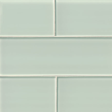 Arctic ice 3x6 glossy glass white subway tile SMOT-GL-T-AI36 product shot multiple tiles top view #Size_3"x6"