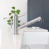 ALFI brand AB2025-BSS Solid Brushed Stainless Steel Pull Out Single Hole Kitchen Faucet