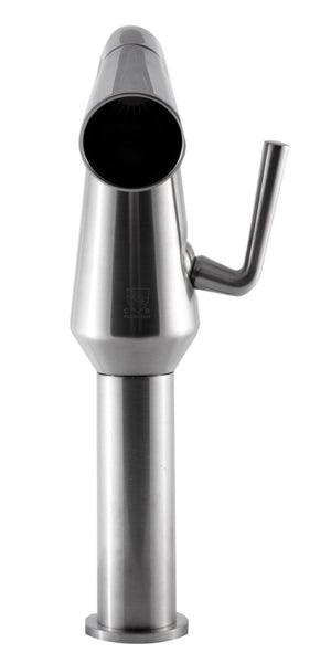 ALFI brand AB1792-BN Brushed Nickel Single Hole Tall Cone Waterfall Bathroom Faucet