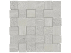 Anatolia Tile 2X2 Basketweave Davenport Ash Matte Porcelain Mosaics. 1 Sheet = .97 Sq. Ft. 4501-0078-0 (63-577) Ash Basketweave 2x2 - premium natural stone mosaic tile from Anatolia Tile, available at PoshHaus showroom in Keene, NH