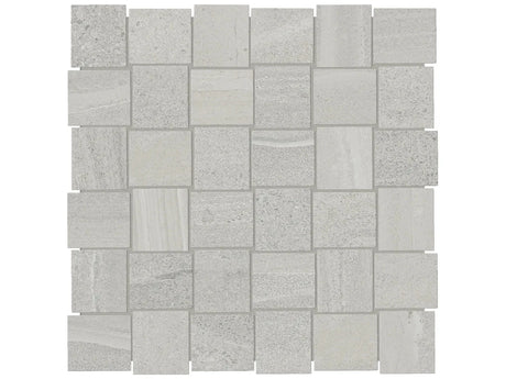 Anatolia Tile 2X2 Basketweave Davenport Ash Matte Porcelain Mosaics. 1 Sheet = .97 Sq. Ft. 4501-0078-0 (63-577) Ash Basketweave 2x2 - premium natural stone mosaic tile from Anatolia Tile, available at PoshHaus showroom in Keene, NH