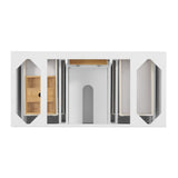 Lorelai 48" Single Vanity, Bright White w/ 3 CM Carrara White Marble Top