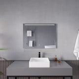 ANZZI BA-LMDFX017AL 24-in. x 32-in. LED Front/ Bottom Lighting Bathroom Mirror with Defogger