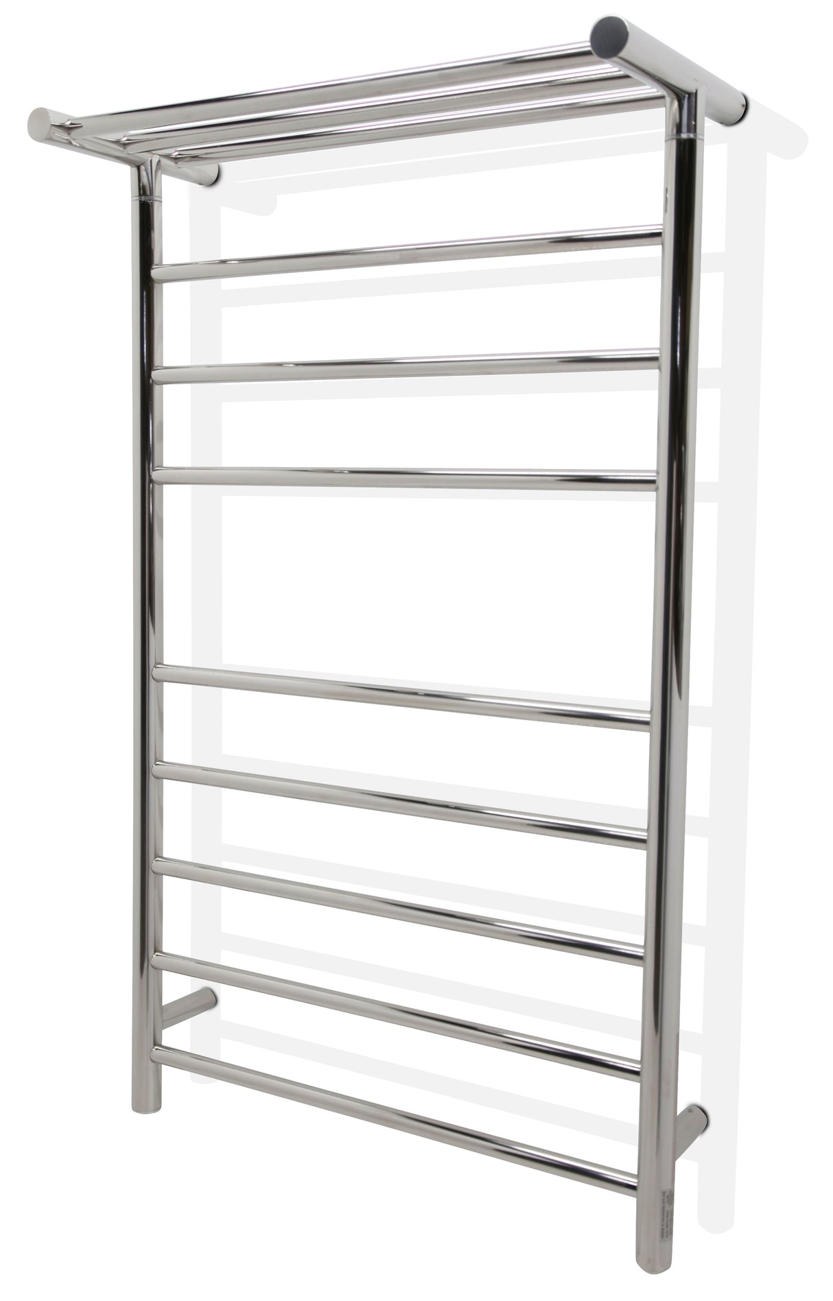 ANZZI TW-AZ012CH Eve 8-Bar Stainless Steel Wall Mounted Electric Towel Warmer Rack in Polished Chrome
