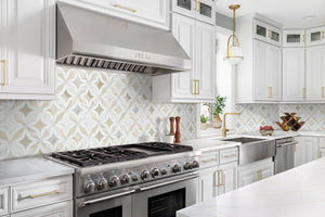 Athena Gold Estrella Polished Mosaic Tile