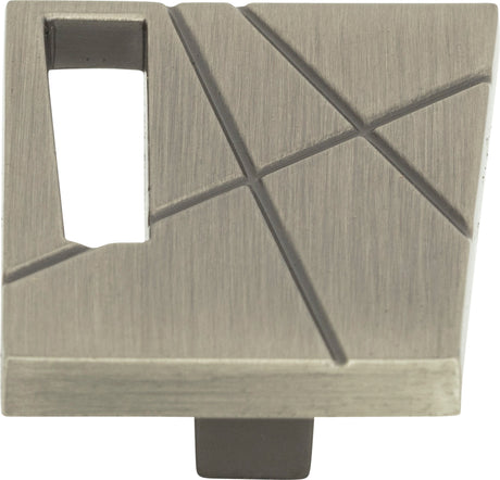 Atlas Homewares Modernist Right Knob 1 3/4 Inch Brushed Nickel
