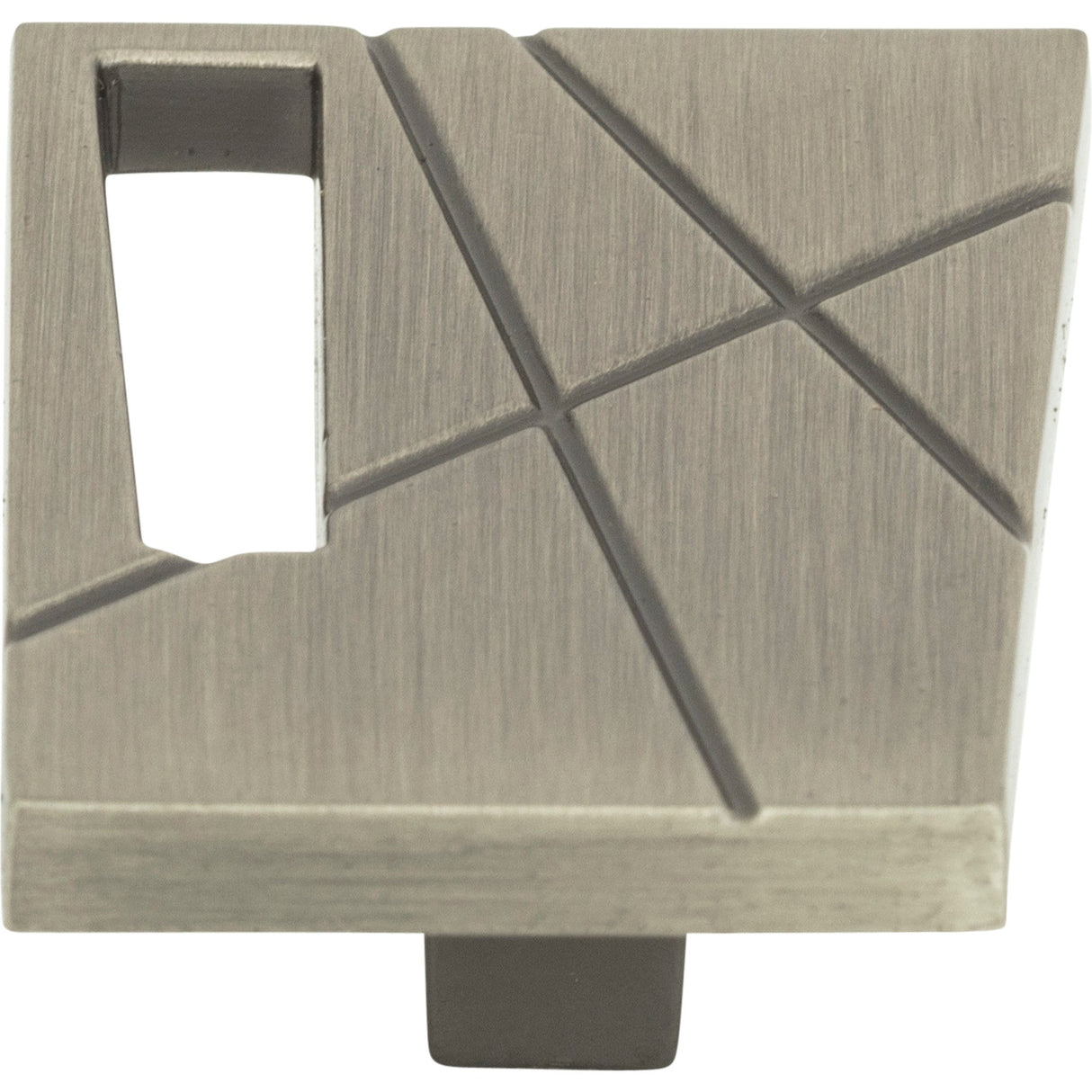 Atlas Homewares Modernist Right Knob 1 3/4 Inch Brushed Nickel
