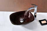 ANZZI LS-AZ066 Cansa Series Deco-Glass Vessel Sink in Rich Timber