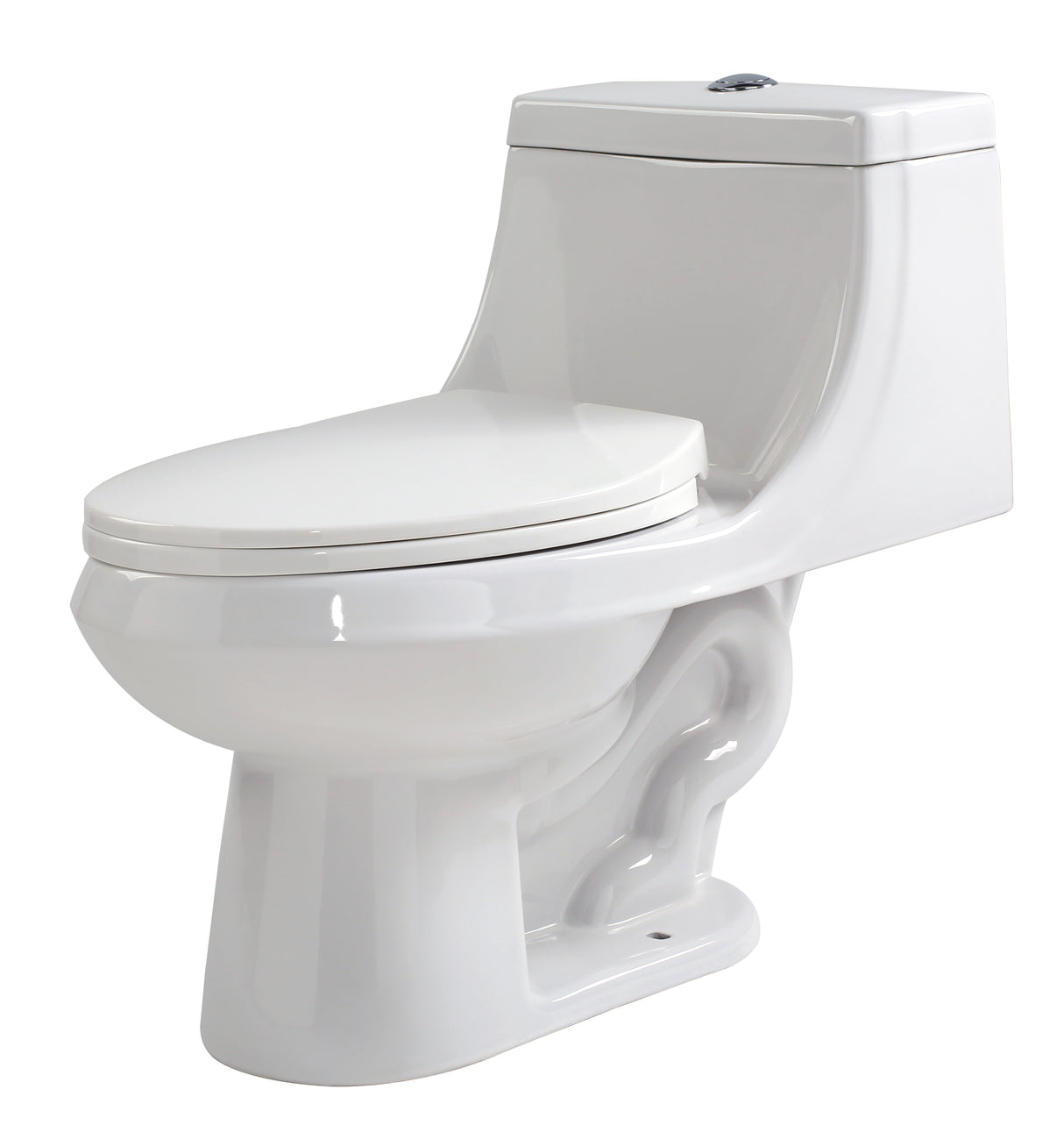 ANZZI T1-AZ056 Odin 1-piece 1.6 GPF Dual Flush Elongated Toilet in White