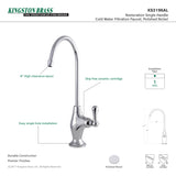 Kingston Brass KS3196AL 1/4 Turn Water Filtration Faucet, Polished Nickel